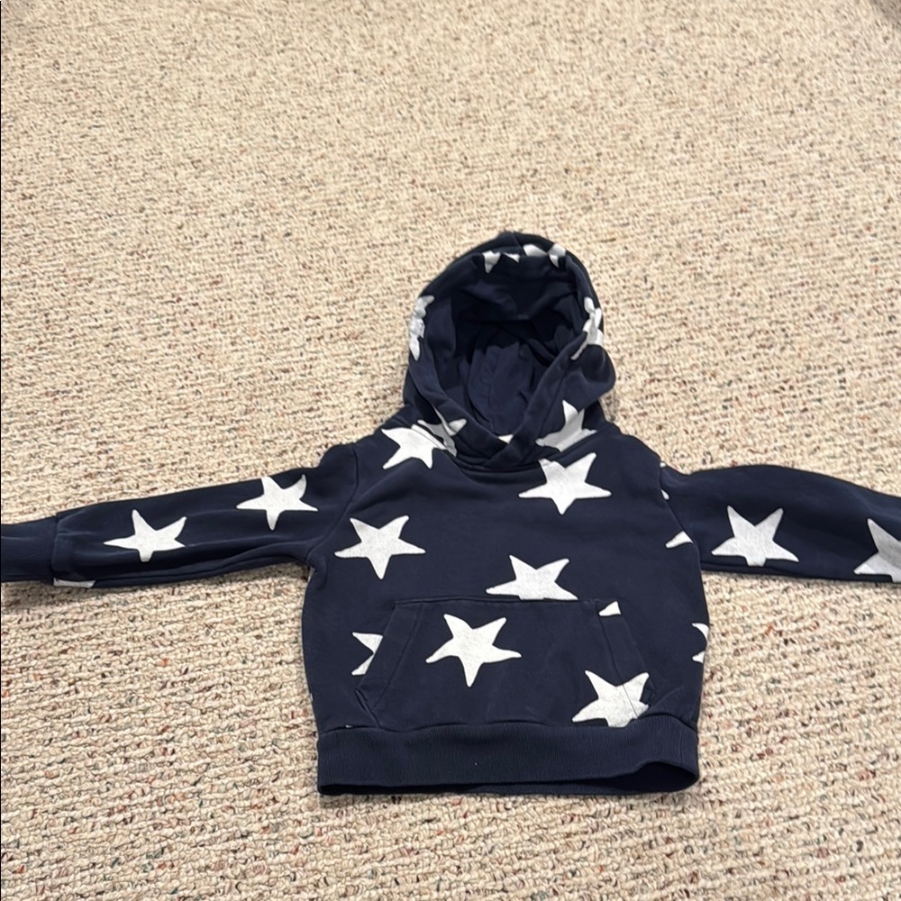 Kids' Navy Star Hoodie